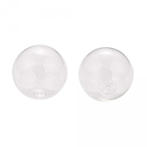 Boules en verre ronde de 28mm 10 pi&egrave;ces