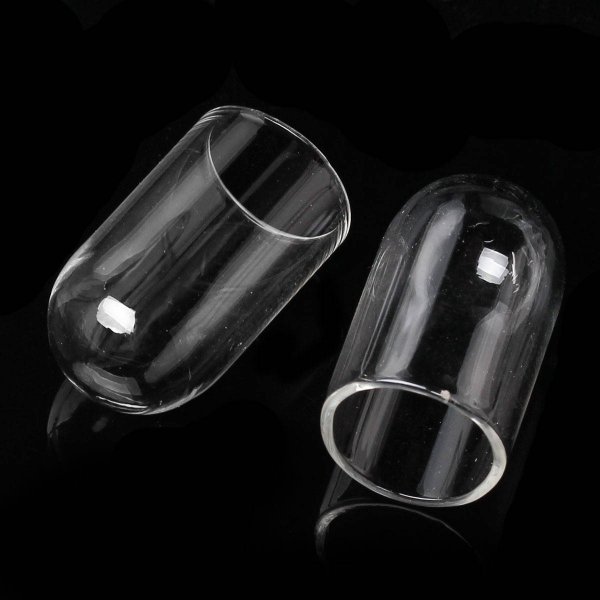 Glaskugler r&oslash;r 01 p&aring; 24mm 5 stk.