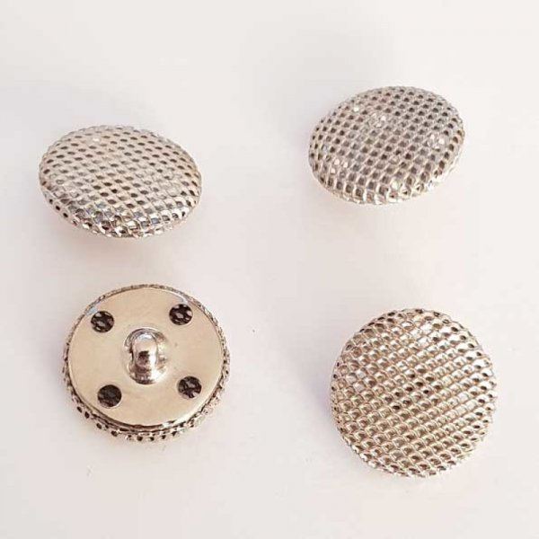 Bouton Argent N&deg;18 de 18 mm Rond