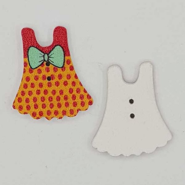 Tr&aelig;knap orange kjole N&deg;01-01