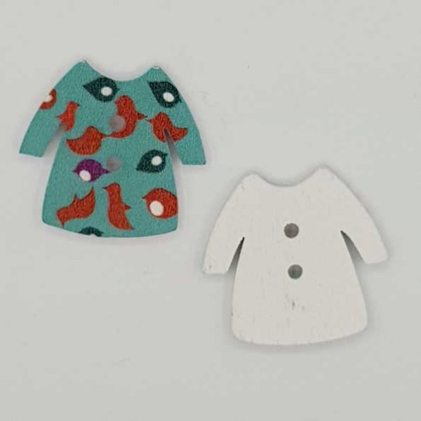 Tr&aelig;knap turkis kjole N&deg;02-03