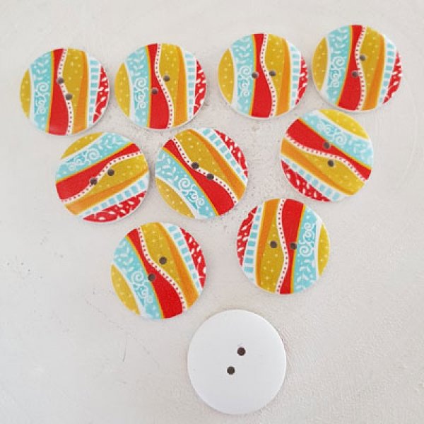 Tr&aelig;knop blomster 30 mm N&deg;05 x 10 stk.