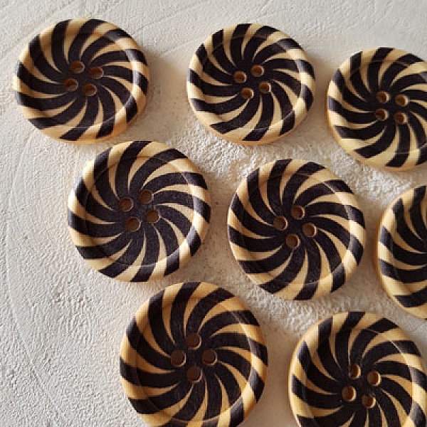 Tr&aelig;knop blomster 30 mm N&deg;16 x 10 stk.