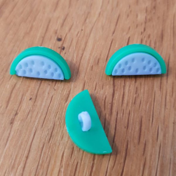 Knap fancy vandmelon m&oslash;nster til b&oslash;rn nr. 01 lysebl&aring;