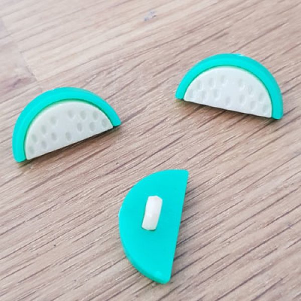 Knap fancy vandmelon m&oslash;nster til b&oslash;rn nr. 02 hvid