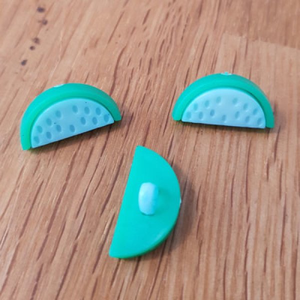 Knap fancy vandmelon m&oslash;nster til b&oslash;rn nr. 11 medium bl&aring;