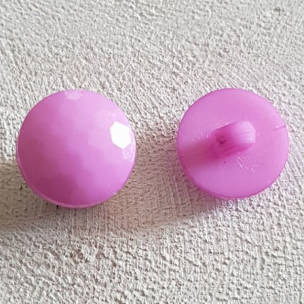 Dekorative knapper til b&oslash;rn og babyer Flad facetteret m&oslash;nster nr. 05-09 Lilla