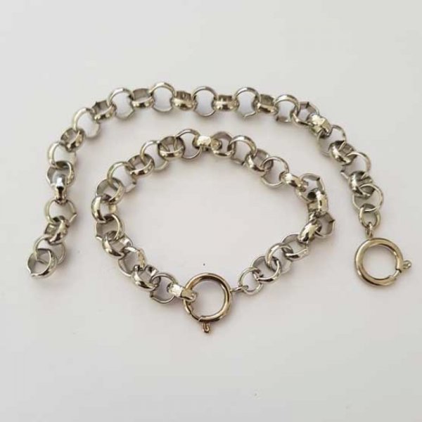 Bracelet Chaine Argent de 20 cm N&deg;03