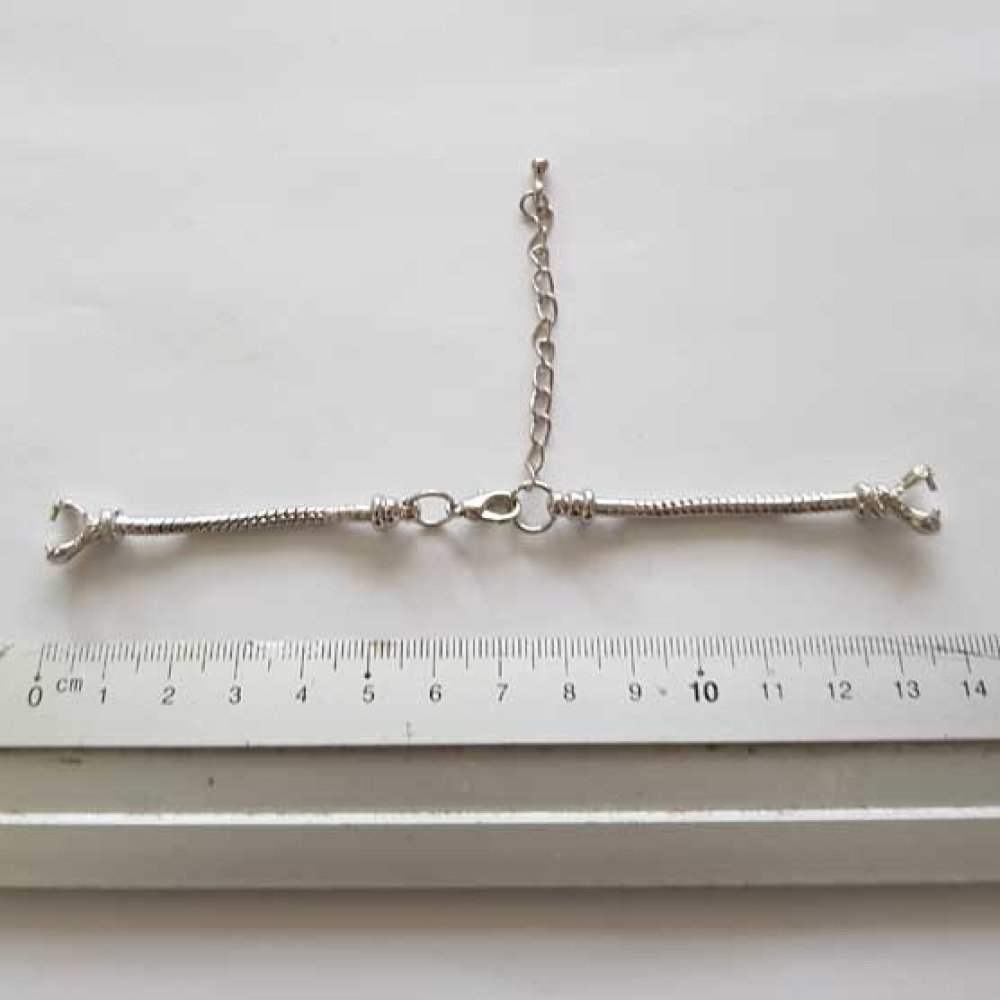 Europæisk stil ur Dial kæde armbånd med karabinlås 6 X 7,5 cm