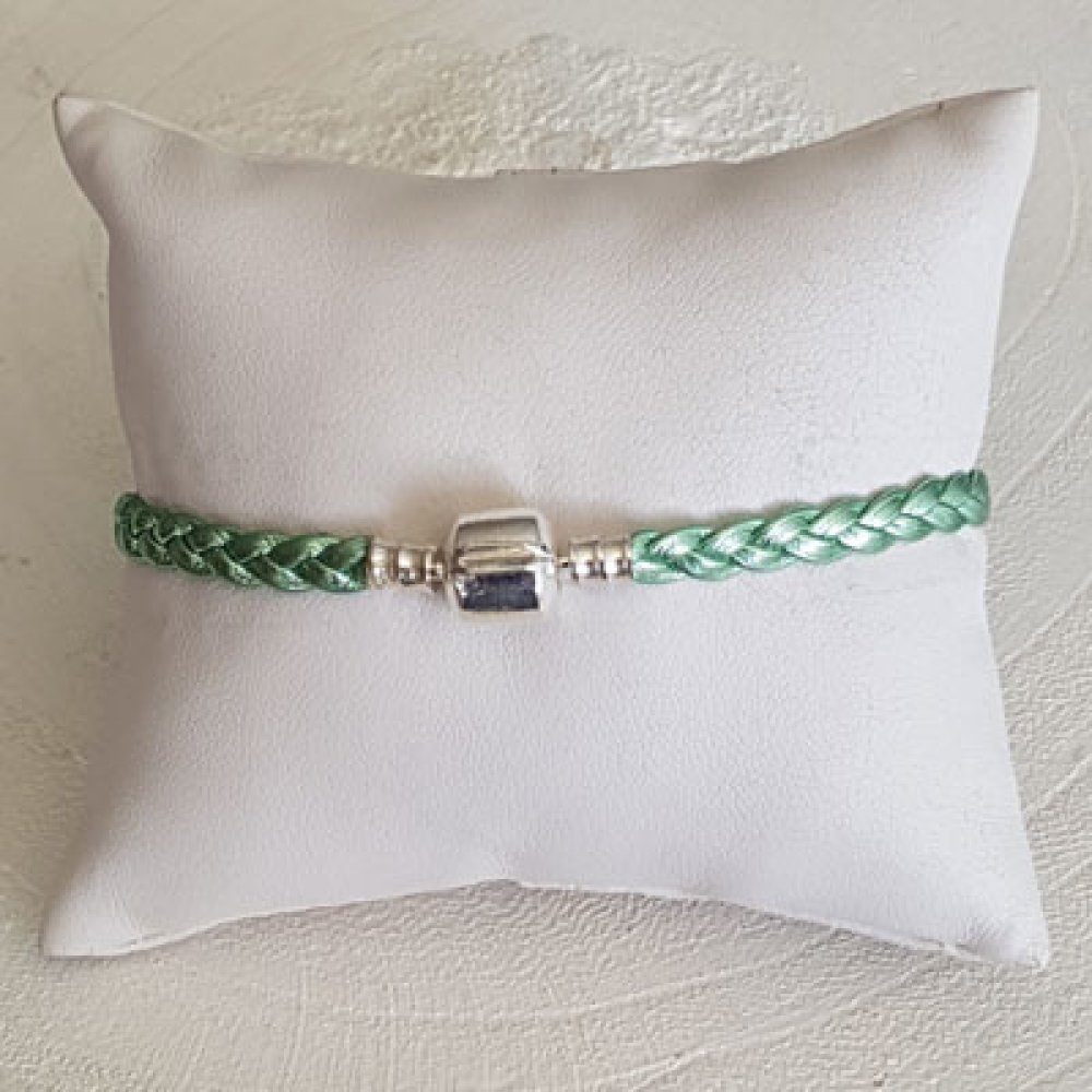 Europæisk klip armbånd Plain 03 FRA 15 TIL 23 CM Sylvergreen