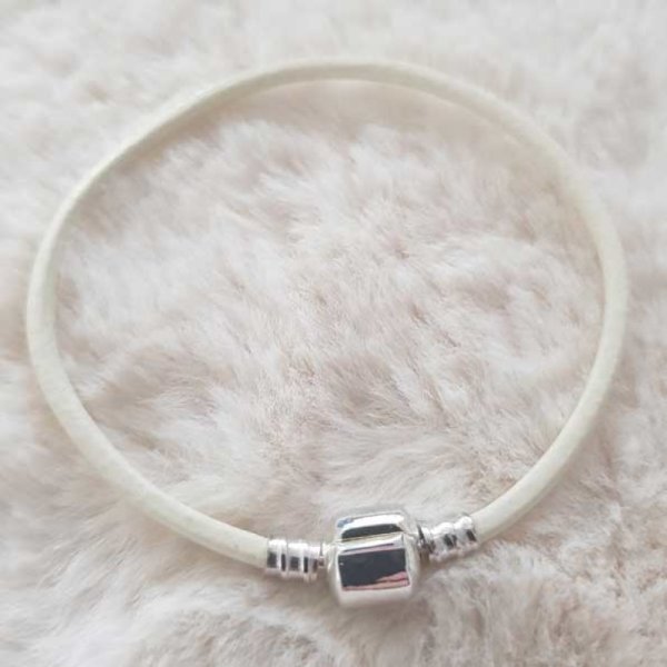 Europ&aelig;isk klip armb&aring;nd Plain 01 FRA 15 TIL 23 CM elfenben