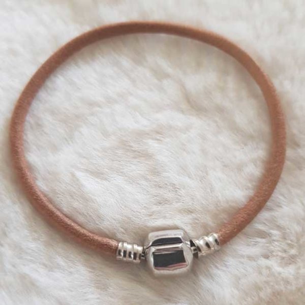 Europ&aelig;isk klip armb&aring;nd Plain 01 FRA 15 TIL 23 CM Natural