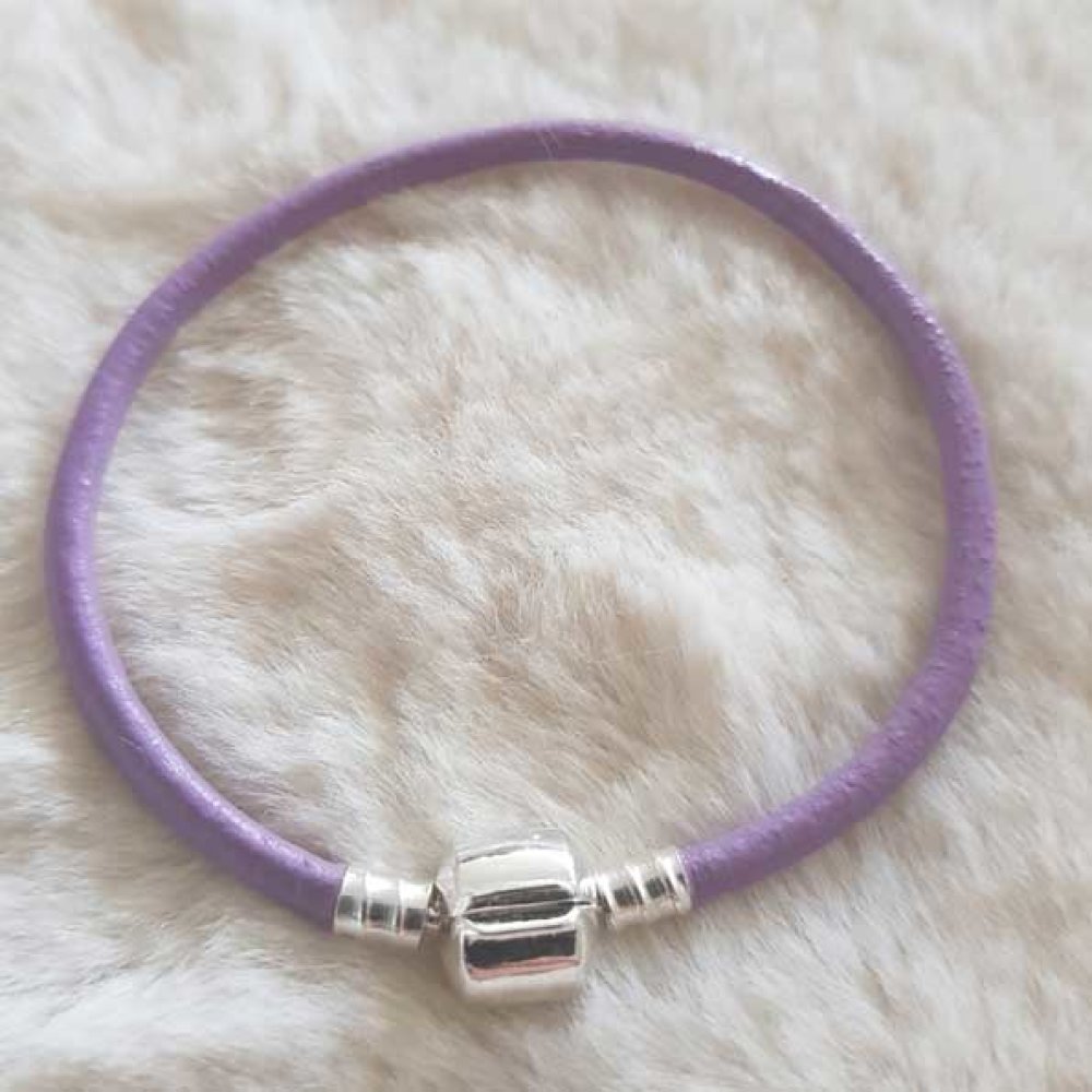 Europæisk klip armbånd Plain 01 FRA 15 TIL 23 CM lilla