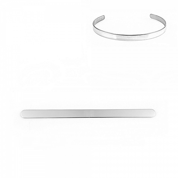 Rustfrit st&aring;l 10 mm manchet armb&aring;nd N&deg;05 til fold