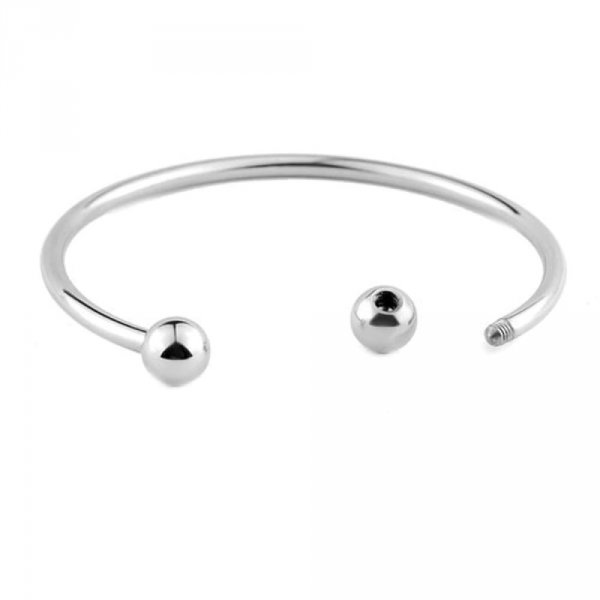 Bracelet Rigide Acier Inoxydable N&deg;10 Argent