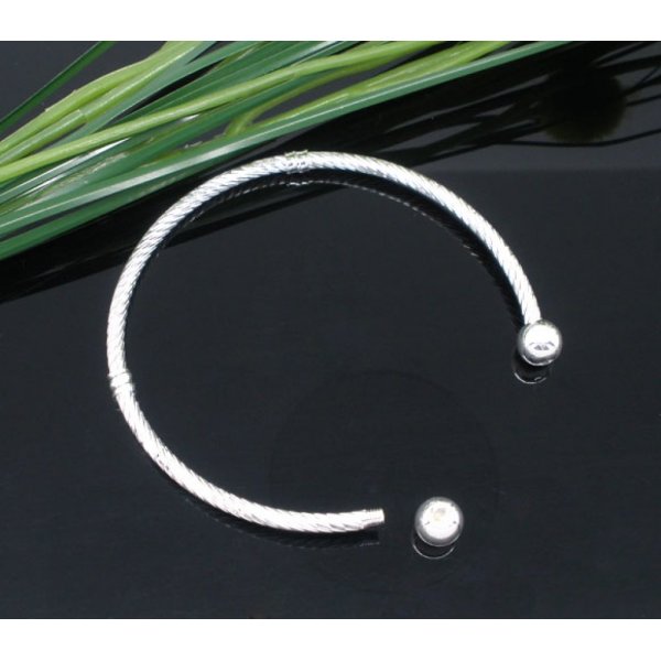 Bracelet Rigide N&deg;06 Argent 19 cm