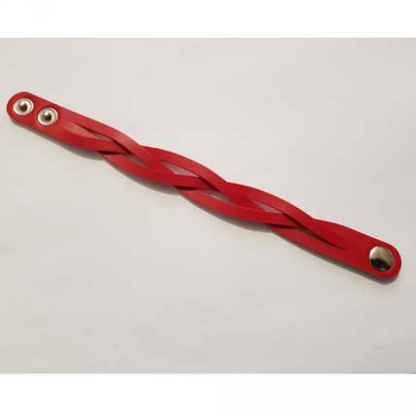 Flettet l&aelig;derrem r&oslash;d