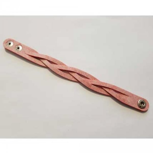 Flettet l&aelig;derrem r&oslash;d