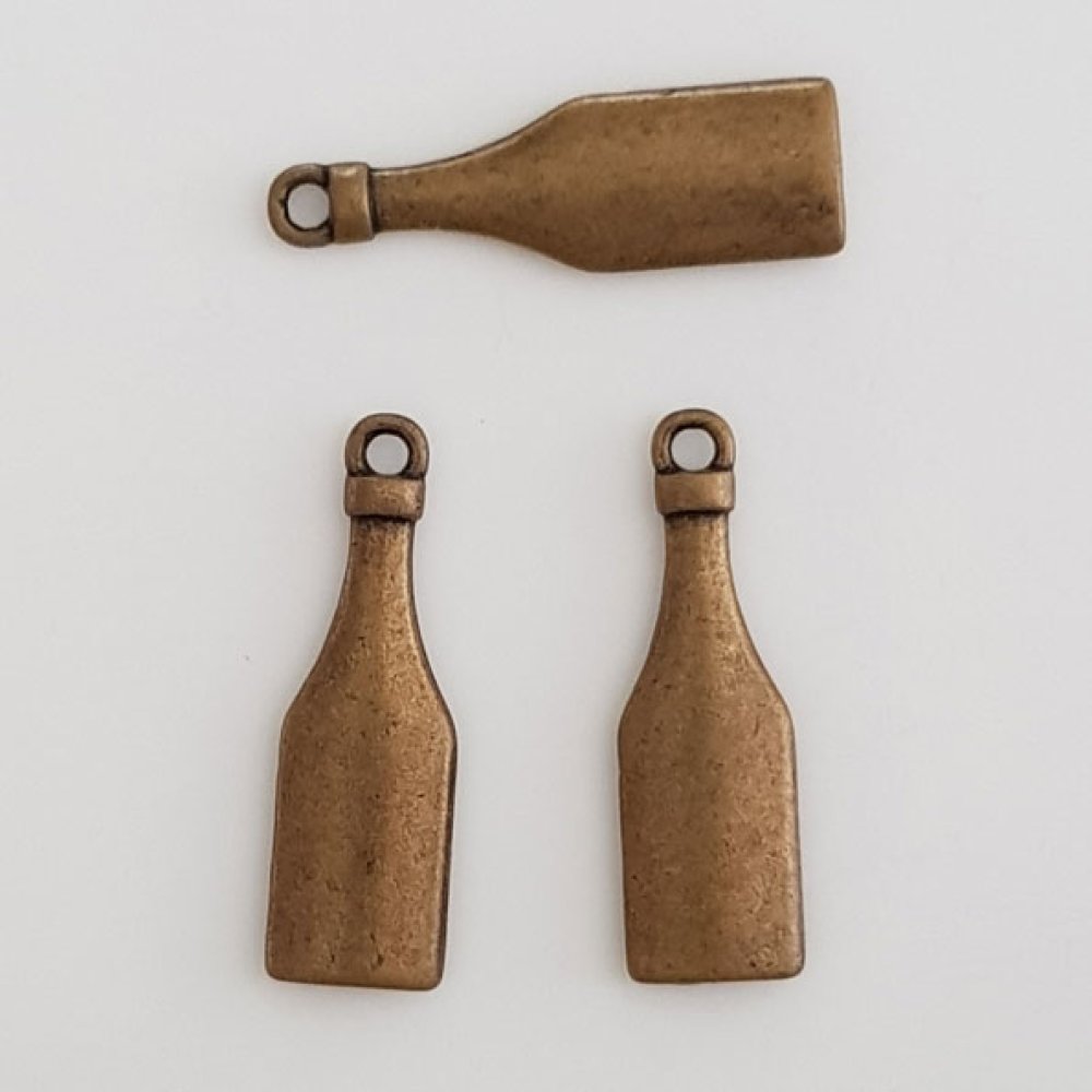 Charm Bottle N°01 Bronze x 10 stk.