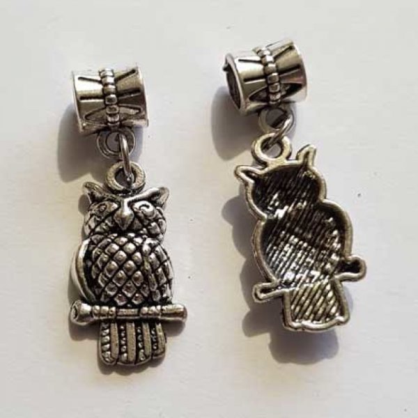 Breloque Chouette N&deg;19 Argent