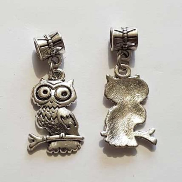 Breloque Chouette N&deg;27 Argent