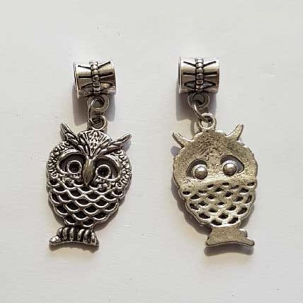 Breloque Chouette N&deg;28 Argent