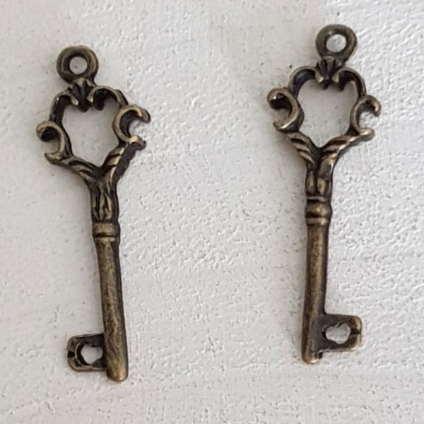 Key Charm N&deg;23 Bronze