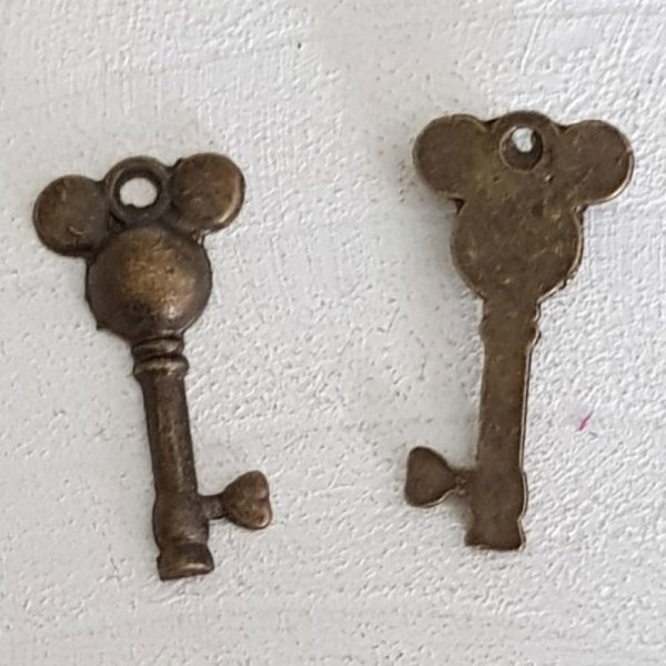 Key Charm N&deg;25 Bronze