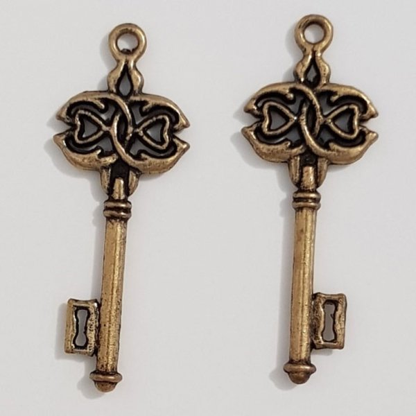 Key Charm N&deg;30 Bronze