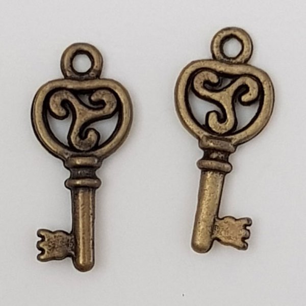 Key Charm N&deg;38 Bronze