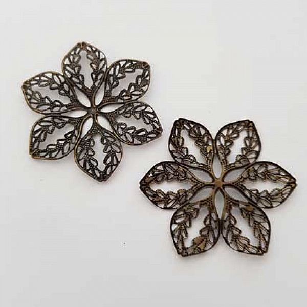 Breloque Divers N&deg;026 Fleur Bronze