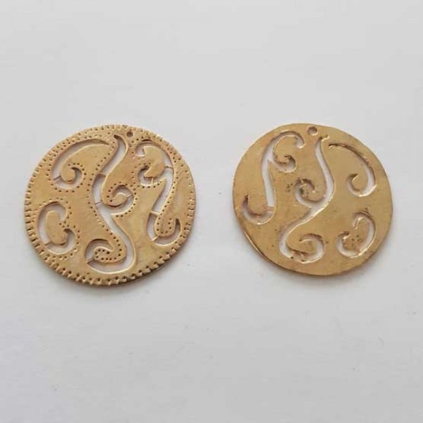 Breloque Divers N&deg;063 Rondelle Dor&eacute;