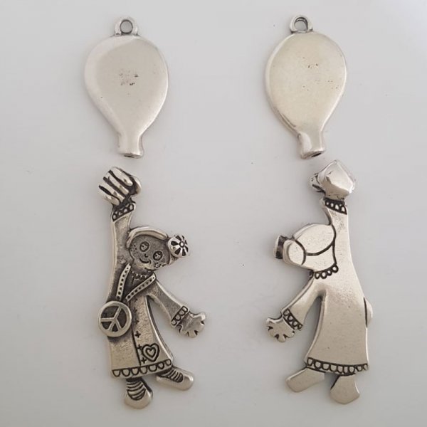 B&oslash;rnecharmet N&deg;41-02 Zamak (fors&oslash;lvet)