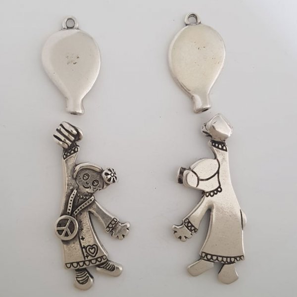 B&oslash;rnecharmet N&deg;41-03 Zamak (fors&oslash;lvet)