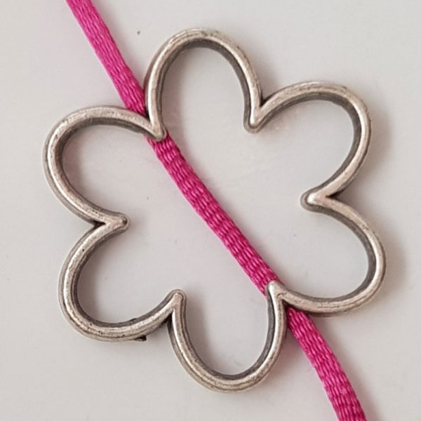 Flower charme Metal N&deg;010 S&oslash;lv