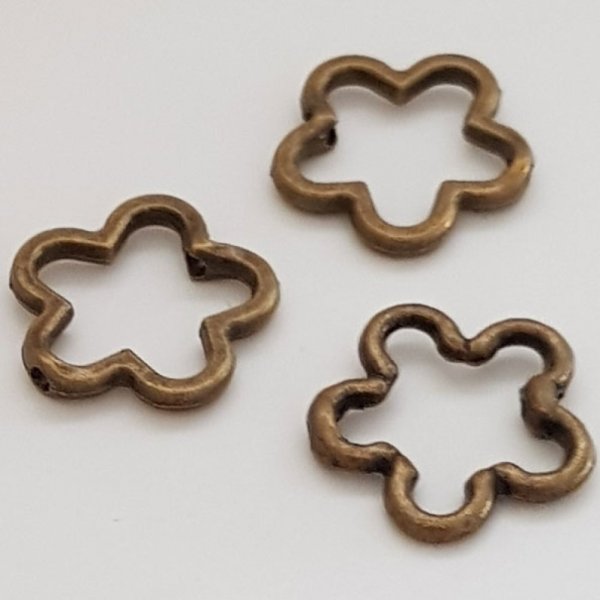 blomst charme metal N&deg;031 bronze