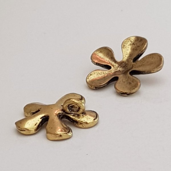 blomst charme metal N&deg;042 guld