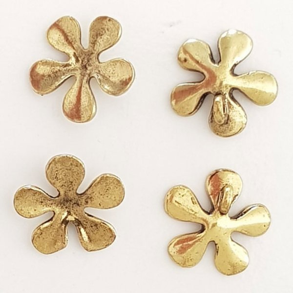 blomst charme metal N&deg;042 guld