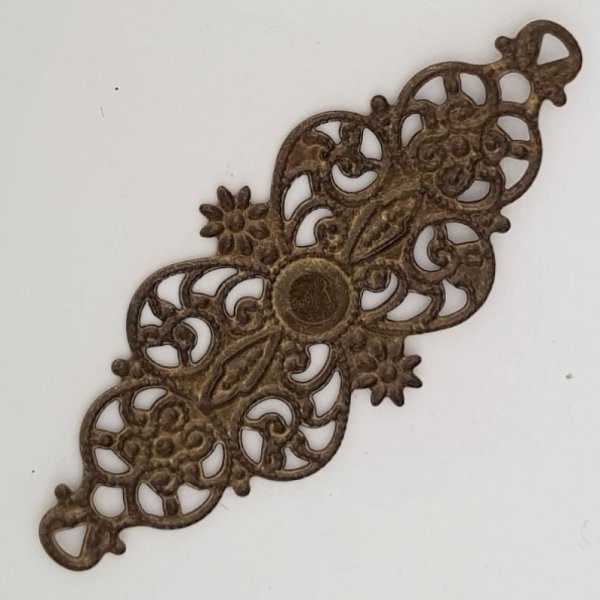 blomst charme metal N&deg;098 bronze gravering