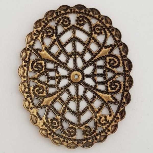 blomst charme metal N&deg;103 bronze gravering