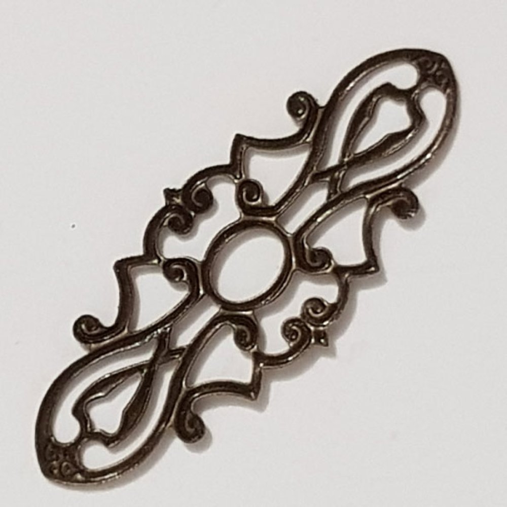 Flower Charm Metal N°105 Bronze gravering