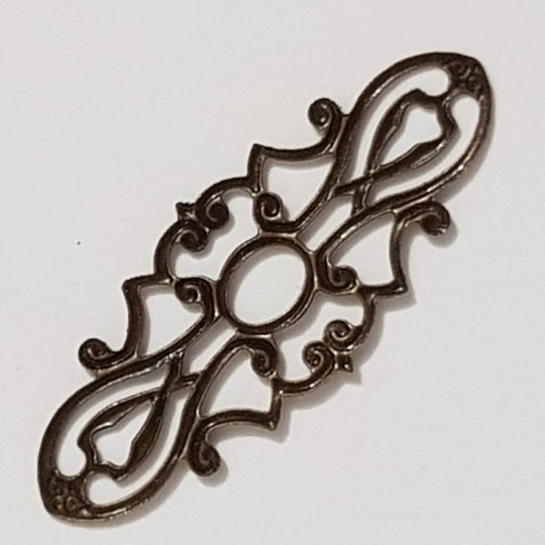 Flower Charm Metal N&deg;105 Bronze gravering