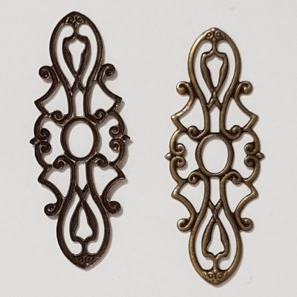 Flower Charm Metal N&deg;105 x 10 stk.