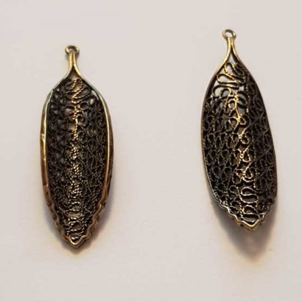 Breloque Fleur M&eacute;tal N&deg;146 Bronze