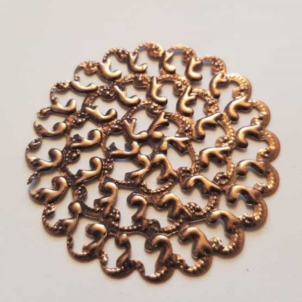 Breloque Fleur M&eacute;tal N&deg;102 Estampe