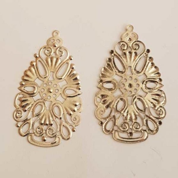 Breloque Fleur M&eacute;tal N&deg;172 Argent