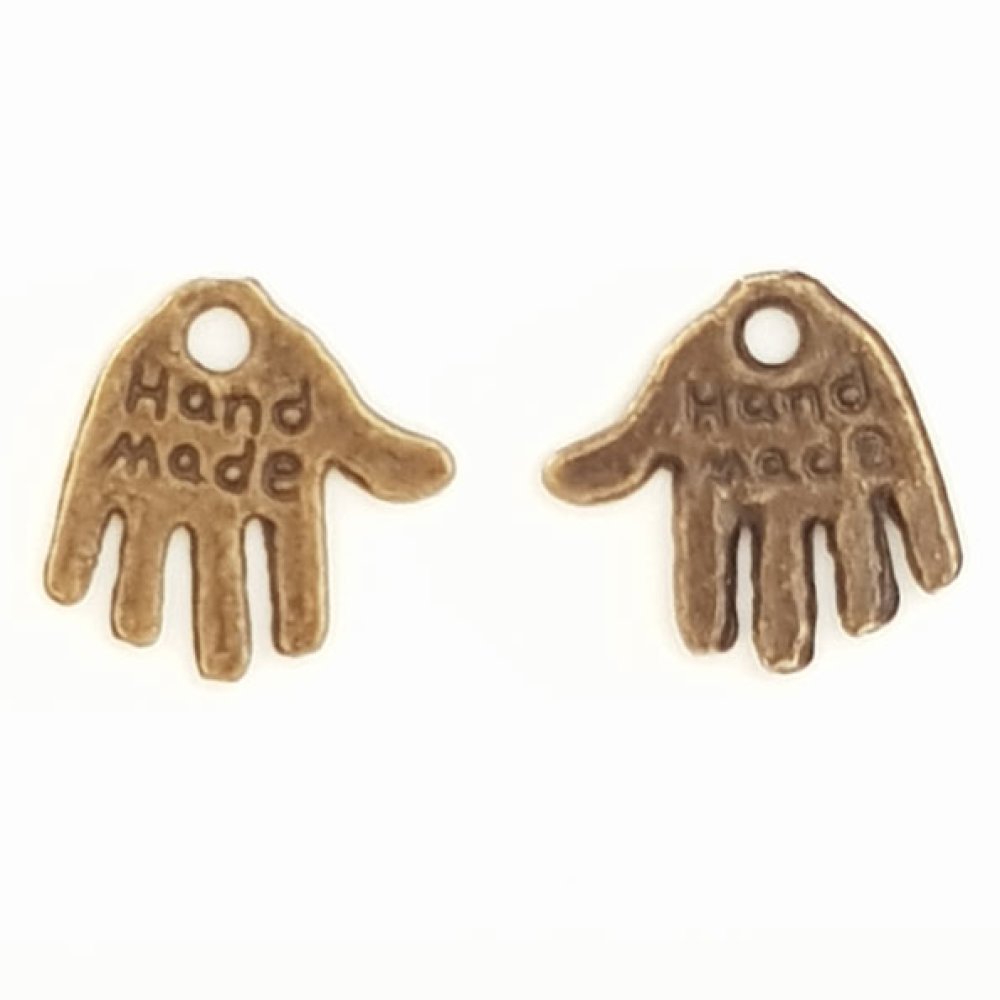 Hånd charm "MADE HAND" N°01 Bronze