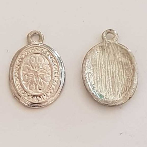 Breloque M&eacute;daille pi&egrave;ce 17 mm Argent-10