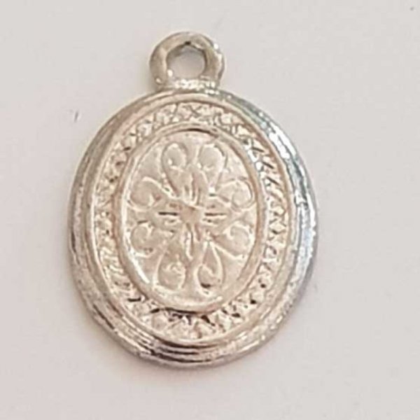 Breloque M&eacute;daille pi&egrave;ce 17 mm Argent-10
