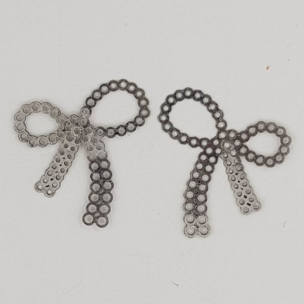 S&oslash;lv Bow Tie Charm N&deg;24 Metal Bow Tie Charm